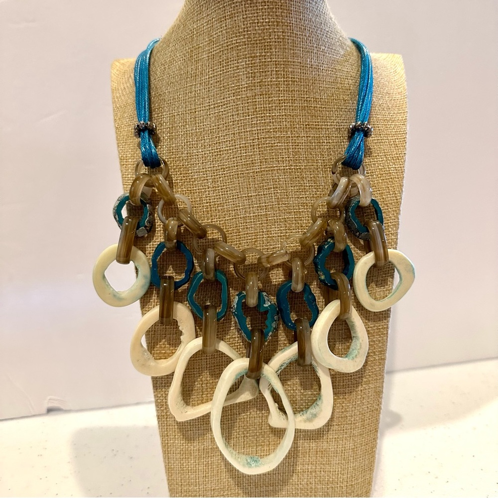 NWT Necklace & Earring set - boutique brand - “Tamina by Stella” faux tortoise